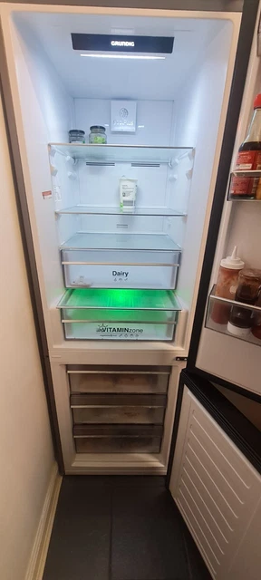 GRUNDIG GKF35810N 50 50 Fridge Freezer Brushed Steel 230.00